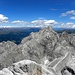 Haunold oder Rocca dei Baranci im Bildmitte,Villgratner und Deffereger Gebirge mit Grossglockner und Schobergruppe im Hintergrund-links,Karnischer Alpen mit Lienzer Dolomiten dahinter-rechts von Haunold.