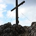 Das Gipfelkreuz vom Ebner Joch.