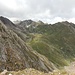 Blick in die oberste Val Torta. Man sieht den Weg zur Cristallinahütte