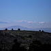 Blick nach Süden auf die Sierra Nevada (150 km Luftlinie)
