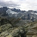 Blick vom Gipfel auf Bifertenstock, Griessgletscher und den Piz Russein (Tödi)