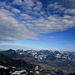 Blick vom Brünnstein in die Chiemgauer Alpen