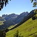 im Aufstieg zur Alp Sigel, Blick nach Südwesten