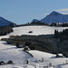 Looking back to Stöcklichürz, which is not very prominet when looking from Etzel. The triangulation point is shining in the sun, right below Tierberg - on the left is Chöpfler