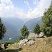 Ausblick von der Alpe Reso (1220 m) ins Valle di Bognanco.
