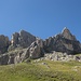 Im Abstieg zur Rotwandhütte immer wieder der Blick zurück zum Masaré-Klettersteig und...