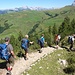 Alpentalper auf dem Touristensteig
