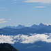 Blick in den Bregenzerwald und zu Allgäuer Gipfeln - So spannend wie vor zwei Wochen am Zitterklapfen ([http://www.hikr.org/tour/post54418.html Bericht]) war es heute nicht