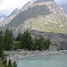 Le Lac du Miage et l'Arête du Brouillard