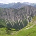 Blick in Richtung Süden - Großer Krottenkopf, Mädelegabel und Trettachspitze im Hintergrund