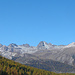 Blick von Pontresina auf die Berge oberhalb von St.Moritz/Celerina