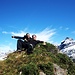 Ich, Andi und unsere Bergführerin Schyla im Gipfelglück