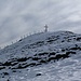 das Kreuz auf dem namenlosen Gipfel oberhalb P.2056