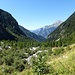 Blick von ca. 1450 m das Val Bondasca hinab