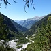 Blick von ca. 1650 m das Val Bondasca hinab