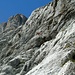Kletterer in einer benachbarten Route (womöglich in der "Rialto").