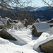 Le cascine di Troggiano ricoperte dalla neve 