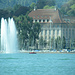 Wasserfontaine auf dem Zürichsee