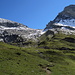 Rückblick vom Abstiegsweg zum Col d`Emaney