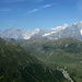 Mont-Blanc-Massiv vom Aufstiegsweg zu den Lacs de Fenêtre
