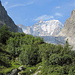 Aiguille d`Argentière und Glaciere de Saleina vom Aufstiegsweg<br />