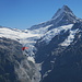und noch ein paar weitere Zoom ....der Obere Grindelwaldgletscher und das Schreckhorn