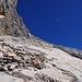 Der mühsame Teil - Schuttiges Couloir auf den Grat