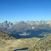 Beim Aufstieg zu P. 2929 wird der Blick ins Oberengadin frei. Links St. Moritz, rechts Celerina. 