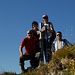 1. Gipfelfoto auf der Glattwang mit Raini, Jacky, Helene & Johnny