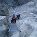 Klettersteig wieder hinunter auf den Gletscher