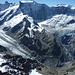 Gipfelpanorama II: Gross Grünhorn, Fiescherhörner und Trugberg über Obers Ischmeer, Zäsenberg und Fieschergletscher