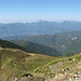 la valle del Serchio dal Rondinaio, con le Apuane sullo sfondo