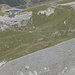 Die Moräne des Eigergletschers mit den ersten Läufern des Jungfraumarathons.
