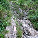 Au-dessus d'Oberlauelen, le sentier devient raide et rocheux