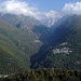 La Val Masino, vista dalla vetta.