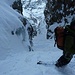 ..... in La Grave kommt nach dem Cruisen über den Gletscher die Anstrengung..... lange steile Couloirs. Inside the Mountain.