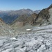 eine schöne, einsame Gletscherwanderung mit Blick ins Stubai