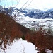 Abstieg nach Unter Brunniberg bei starkem Föhn.