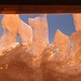 Eisstrukturen am Hüttenfenster