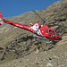 Air Zermatt: kurz nach dem Start beim Gornergletscher