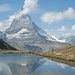 etwas verschwommene Spiegelung im Riffelsee