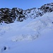 auf dem langen Abstieg auf dem Grenzgletscher begleiten uns wilde Eisabbrüche und Gletscherformen