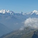 v.l. Alphubel, Mischabel, Matterhorn, Weisshorn