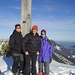 Angelika, ich und Christoph auf dem Gipfel.