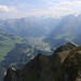 Blick vom Stierendossen über die bereits bestiegenen Gipfel nach Engelberg.