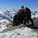 Mirjam, Uli, Christine ([u Kraxlerin]) und ich am Gipfel des Monte Cevedale (3769m)