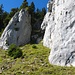 Einstieg in das erste Couloir des Trimlenhorns