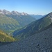 Blick über's Lechtal zur Hornbachkette; rechts die Wannenspitze.
