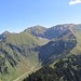 Älpelesattel, Rauheck, Kreuzeck, Bettlerrücken vom zweiten Kegelkopf-Gipfel