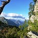 Aussicht von Corte di cima 1730m der Alpe Cauradisc